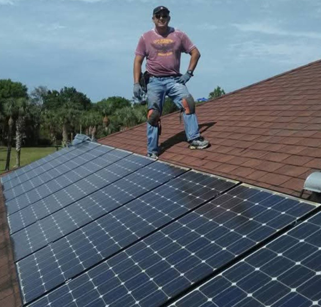 solar panel install
